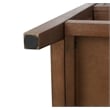 NPD Furniture Wexford 3in Wood Drawer Console Table in Walnut