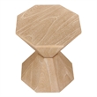 NPD Furniture Muska Wood Accent Table in Brushed Sand