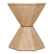 NPD Furniture Muska Wood Accent Table in Brushed Sand