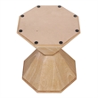 NPD Furniture Muska Wood Accent Table in Brushed Sand