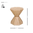 NPD Furniture Muska Wood Accent Table in Brushed Sand