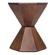 NPD Furniture Muska Wood Accent Table in Walnut