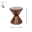 NPD Furniture Muska Wood Accent Table in Walnut