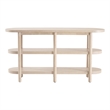 NPD Furniture Lester Wood Console Table in Weathered Sand
