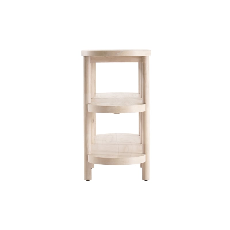 NPD Furniture Lester Wood Console Table in Weathered Sand