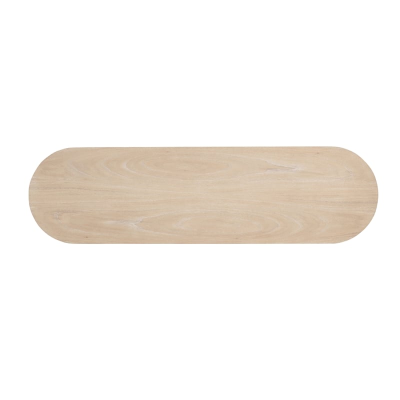 NPD Furniture Lester Wood Console Table in Weathered Sand