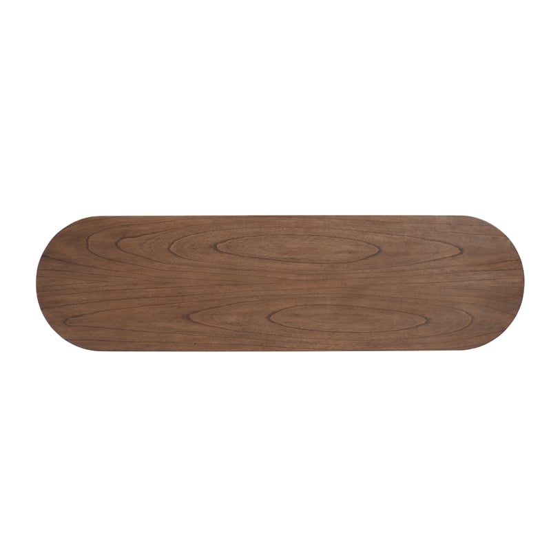 NPD Furniture Lester Wood Console Table in Walnut