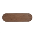 NPD Furniture Lester Wood Console Table in Walnut