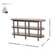 NPD Furniture Lester Wood Console Table in Walnut