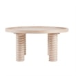 NPD Furniture Crellin Wood Coffee Table in Weathered Sand