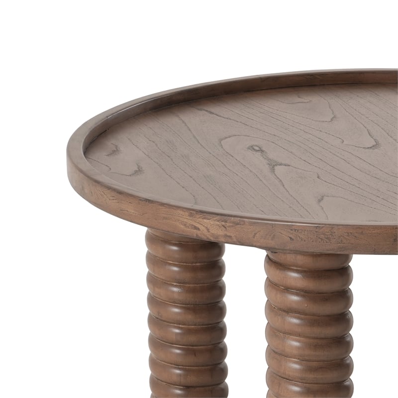 NPD Furniture Crellin Wood Coffee Table in Walnut