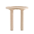 NPD Furniture Crellin Wood Accent Table in Weathered Sand