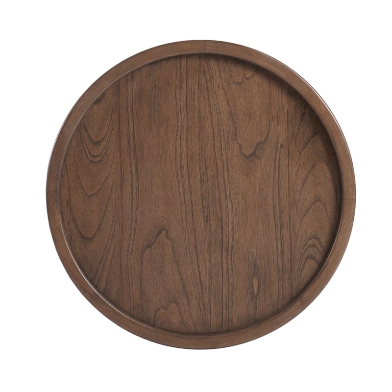 NPD Furniture Crellin Wood Accent Table in Walnut