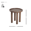 NPD Furniture Crellin Wood Accent Table in Walnut