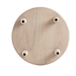 NPD Furniture Ensley Wood Accent Table in Weathered Sand