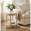 NPD Furniture Ensley Wood Accent Table in Weathered Sand