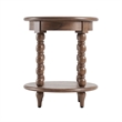 NPD Furniture Ensley Wood Accent Table in Walnut