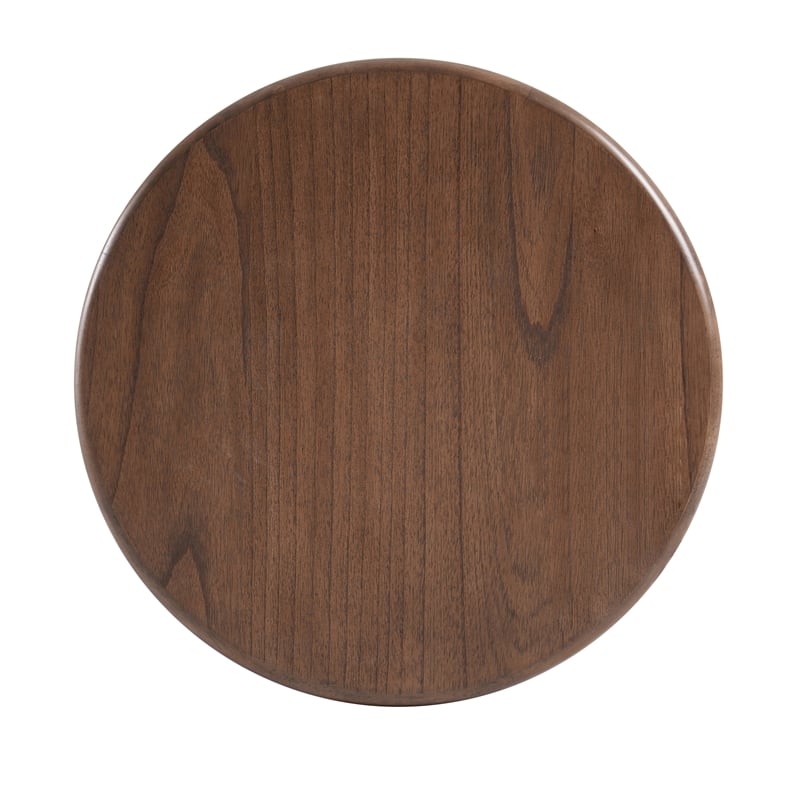 NPD Furniture Ensley Wood Accent Table in Walnut