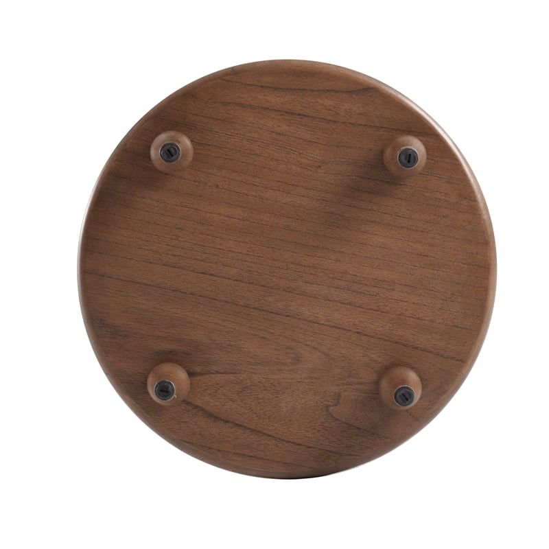 NPD Furniture Ensley Wood Accent Table in Walnut