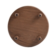 NPD Furniture Ensley Wood Accent Table in Walnut
