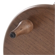 NPD Furniture Ensley Wood Accent Table in Walnut