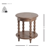 NPD Furniture Ensley Wood Accent Table in Walnut