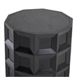 NPD Furniture Finnan Wood Accent Table in Black