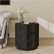 NPD Furniture Finnan Wood Accent Table in Black