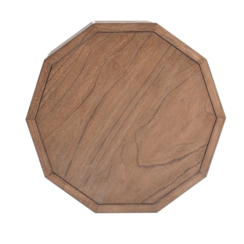 NPD Furniture Finnan Wood Accent Table in Walnut
