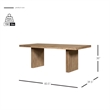 NPD Furniture Zerano Wood Dining Table - 84