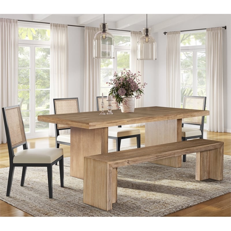 NPD Furniture Zerano Wood Dining Table - 84