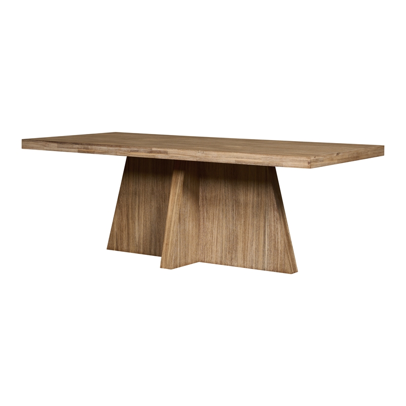 NPD Furniture Zerano Cross Legs Wood Dining Table 84