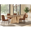 NPD Furniture Zerano Cross Legs Wood Dining Table 84