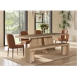 NPD Furniture Zerano Cross Legs Wood Dining Table 84