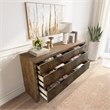 Kingston Herringbone 6-Drawer Dresser - Hazelnut Brown - Wood