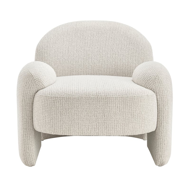 NPD Furniture - Virelle Accent Chair - Mila Ivory - Engineered Wood