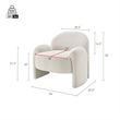 NPD Furniture - Virelle Accent Chair - Mila Ivory - Engineered Wood