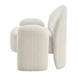 NPD Furniture - Virelle Accent Chair - Mila Ivory - Engineered Wood