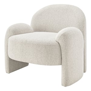 NPD Furniture - Virelle Accent Chair - Mila Ivory - Engineered Wood