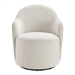 NPD Furniture - Zia Swivel Accent Chair - Mila Ivory - Engineered Wood
