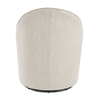 NPD Furniture - Zia Swivel Accent Chair - Mila Ivory - Engineered Wood