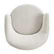 NPD Furniture - Zia Swivel Accent Chair - Mila Ivory - Engineered Wood