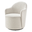 NPD Furniture - Zia Swivel Accent Chair - Mila Ivory - Engineered Wood