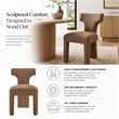 NPD Furniture - Arco Dining Side Chair - Millburry Brown Chenille