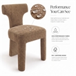 NPD Furniture - Arco Dining Side Chair - Millburry Brown Chenille