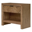 NPD Furniture - Kingston Herringbone Accent Table - Hazelnut Brown - 30