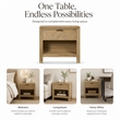 NPD Furniture - Kingston Herringbone Accent Table - Light Natural - 30