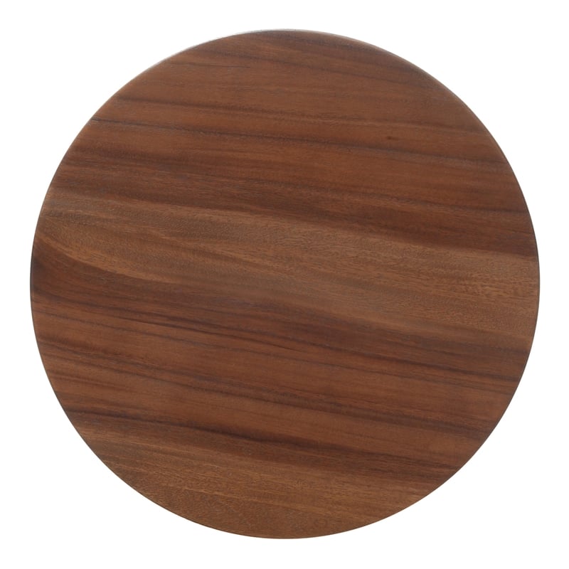 NPD Furniture - Looma Accent Table - Natural Base - Brown Wood Top