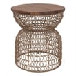 NPD Furniture - Looma Accent Table - Natural Base - Brown Wood Top