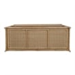 NPD Furniture - Sorea Console - Natural Wheat Rattan Base - Wood Top